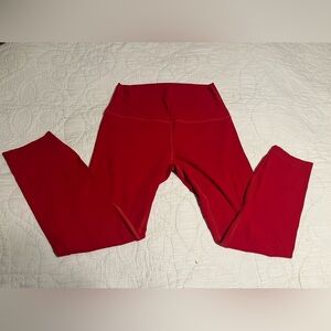 Lululemon Align Leggings in red (size 8)